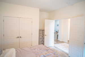 Bedroom featuring a closet