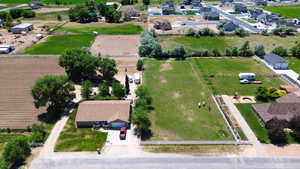 Aerial view of residential area