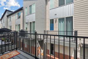 Balcony with a residential view