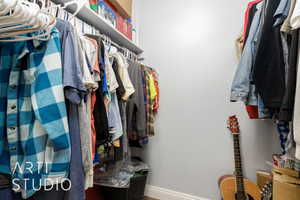 View of spacious closet