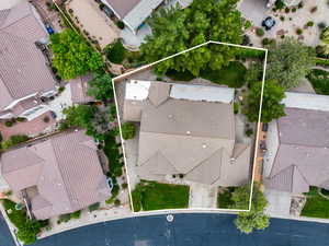 View of property location with property parcel outlined