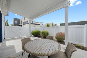 View of enclosed and covered patio