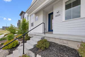 View of exterior entry