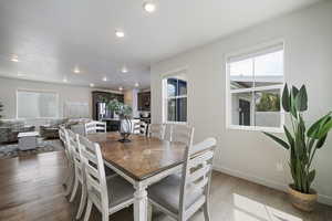 Open concept floor plan