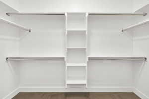 Primary bedroom His/Hers Closet