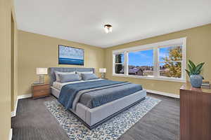 Virtually Staged Primary Bedroom