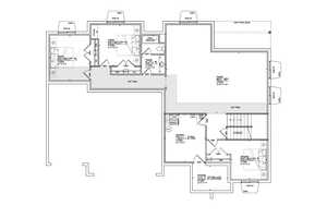 View of basement floor plan