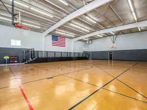 View of sport court featuring community basketball court