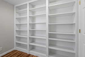 Built in shelving