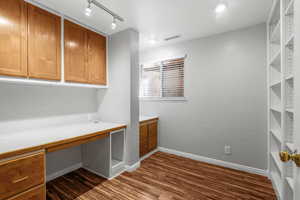 Built in desk/cabinets