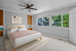 Virtually Staged Bedroom