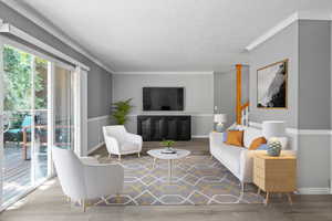 Virtually Staged Living Room