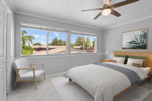 Virtually Staged Bedroom