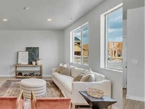 Great Room (actual home not shown) Same plan with staging furniture
