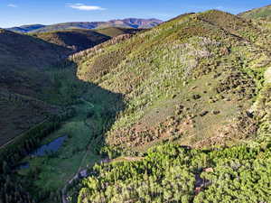 View looking up Nobletts Creek.