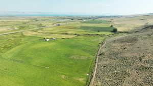 Aerial view of property's location featuring rural landscape