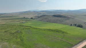 Mountain view with rural landscape