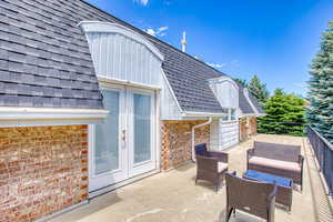 Patio / terrace with french doors and a patio
