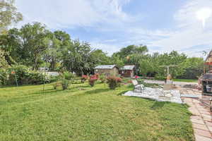 Backyard with Sheld & Patio