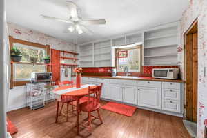 Large Open Kitchen with Updated Cabinets