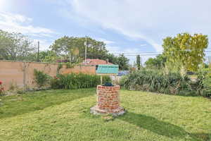 Front Yard Area with Wishing Well