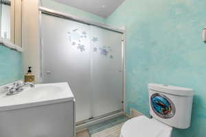 Main Floor Bathroom with Custom Paint