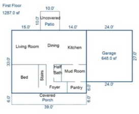 View of home floor plan