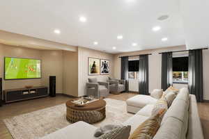 Re-Imagined Spaces:  Theatre Room  / Virtually Staged