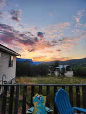 Back trek deck sunset view goodnight to the west.