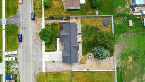 Aerial view of property and surrounding area