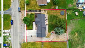 View of property location with property parcel outlined