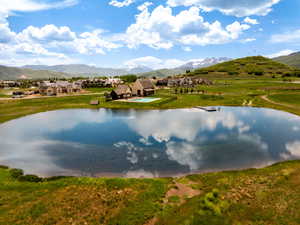 Water view featuring mountains