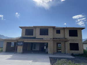 Front Elevation. Home Currently under construction.
