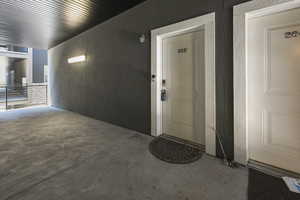 View of exterior entry