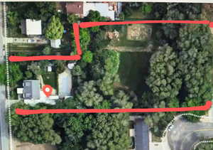 Aerial overview of property's location with property boundaries highlighted - Approximate Only