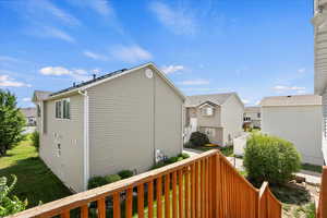 View of side of property featuring a residential view