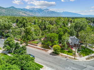 Mountain view featuring a forest