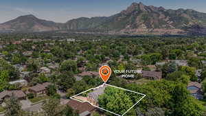 View of mountain background