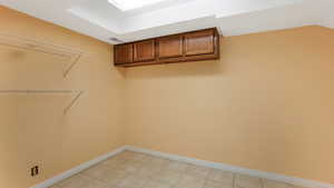 View of spacious closet