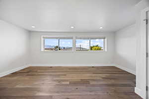 Very large bedroom offers great flex space.