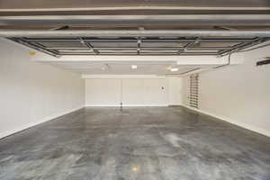 Garage with finished floors