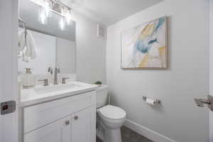 Powder room for guest.