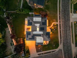 Aerial view of property and surrounding area
