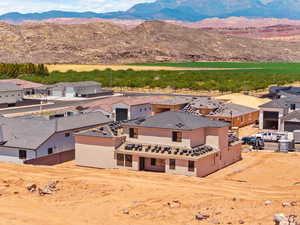 Mountain view featuring nearby suburban area