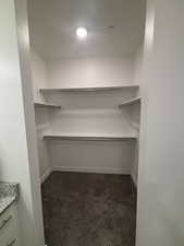 Large walk in closet in Master.
