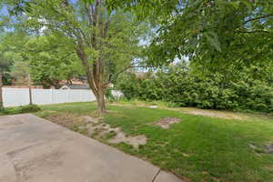 View of yard featuring a patio