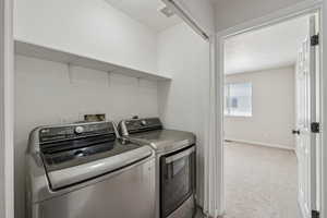 Laundry area Upstairs