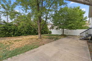 View of yard featuring a patio