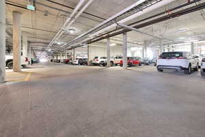 View of Covered Guest parking garage