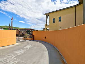 Gated and heated drive to Property